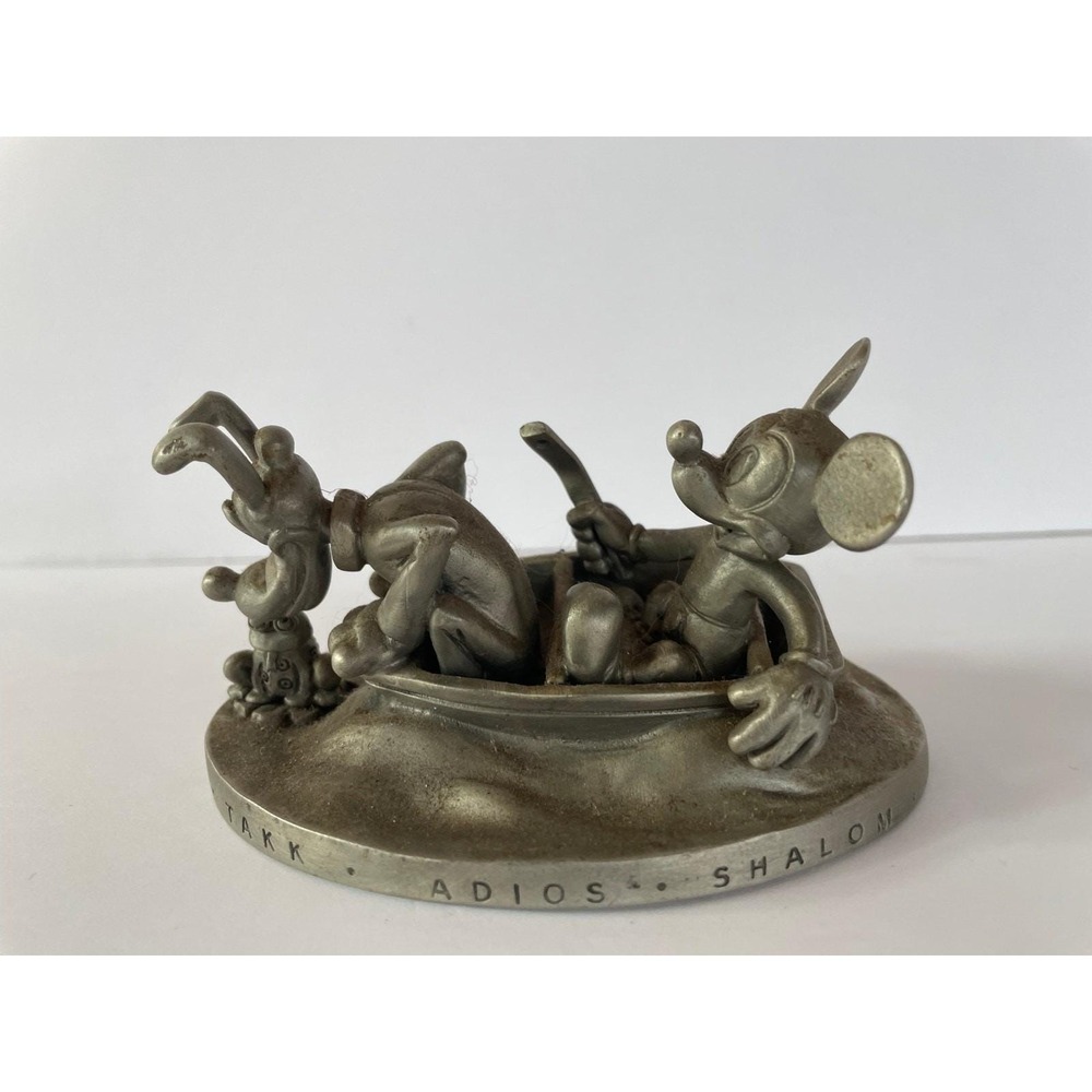 Limited Ed Disneyana 2000 It's A Small World Pewter Figurine Voyage of Happiness